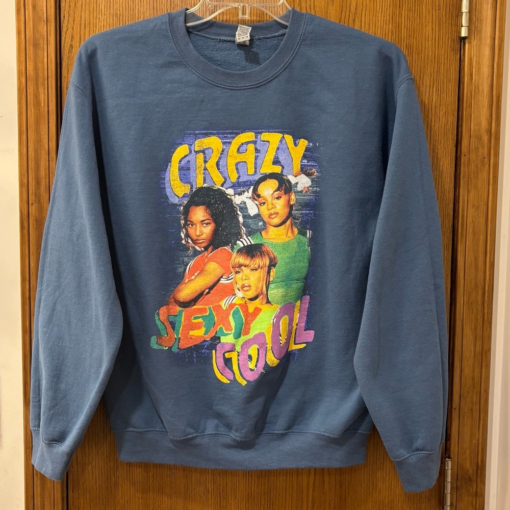 TLC "Crazy Sexy Cool" crewneck sweatshirt, medium